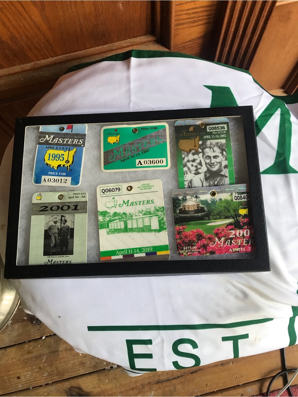 Masters Framed Badge Shadowbox in Black, Green, White